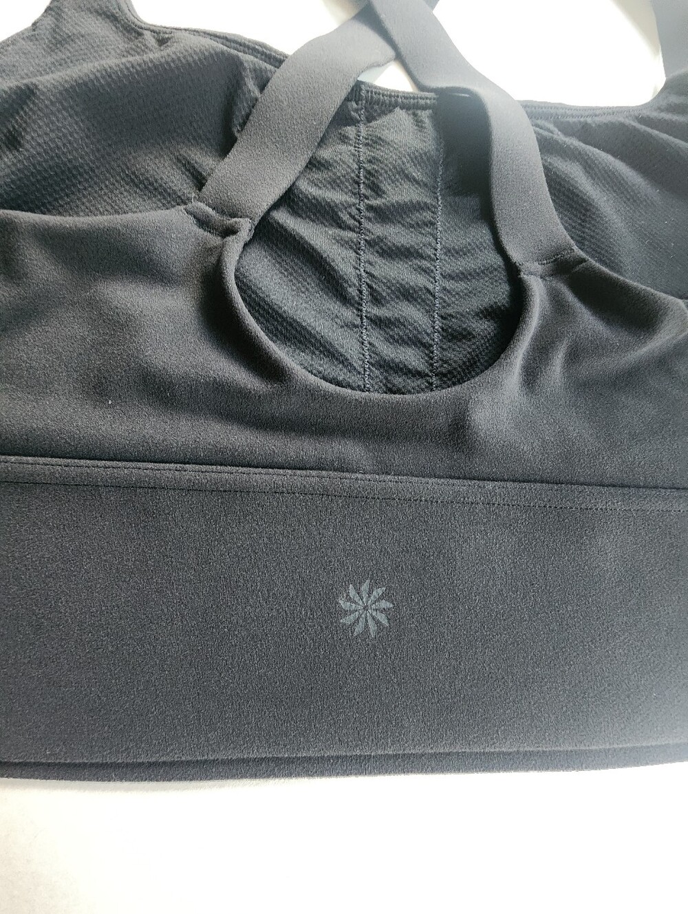 Athleta Longline Warrior Cross Back Sports Bra Black Size XL - Picture 9 of 15